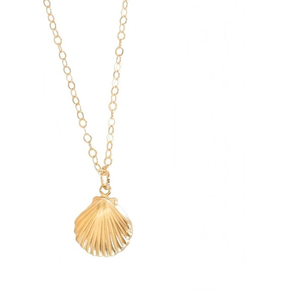 Beach Charm Necklace for Women Gold or Silver Plated with Shell Turtle Starfish - Picture 3 of 6